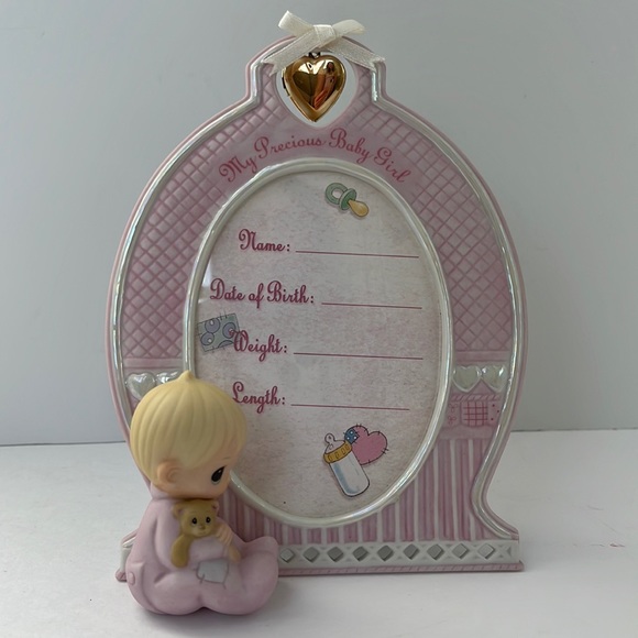 ENESCO PRECIOUS MOMENTS “My Precious Baby Girl” Birth Frame - Picture 2 of 12